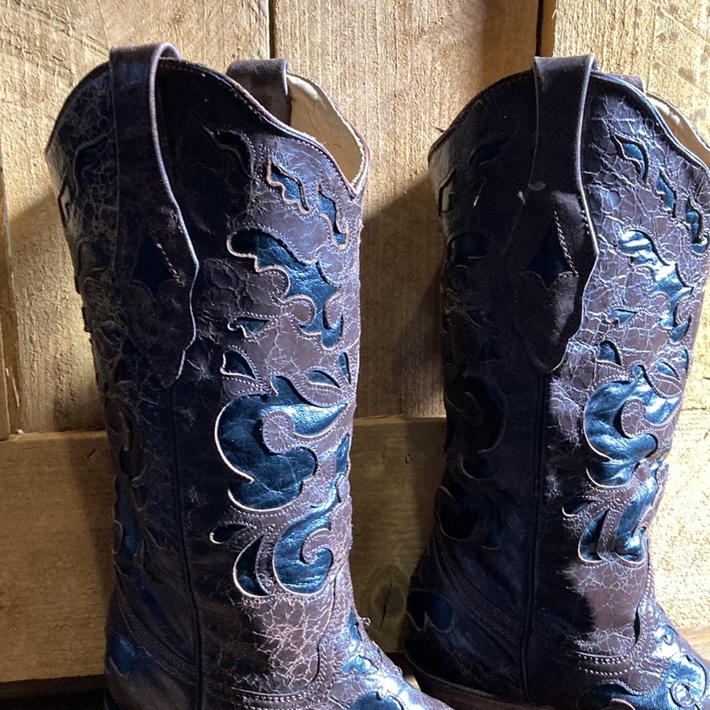 Corral Vintage Cowgirl Boots - Size 7 M Make Offer - Picture 3 of 6